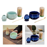 Maxbell 4Pcs Japanese Matcha Tea Set Tea Making Utensils for Restaurant Kitchen Home light blue