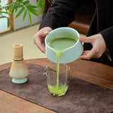 Maxbell 4Pcs Japanese Matcha Tea Set Tea Making Utensils for Restaurant Kitchen Home light blue