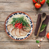 Maxbell Noodles Bowl Ramen Bowl for Udon, Soba, Pho Unbreakable Retro for Restaurant style A