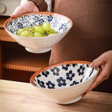 Maxbell Noodles Bowl Ramen Bowl for Udon, Soba, Pho Unbreakable Retro for Restaurant style A