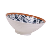 Maxbell Noodles Bowl Ramen Bowl for Udon, Soba, Pho Unbreakable Retro for Restaurant style D