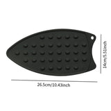 Maxbell Silicone Iron Rest Multipurpose Thicker Pad for Home Ironing Board Flat Iron Black