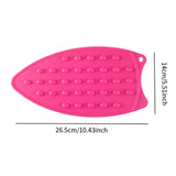 Maxbell Silicone Iron Rest Multipurpose Thicker Pad for Home Ironing Board Flat Iron Pink