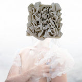 Maxbell Bath Sponge Quick Drying Breathable Shower Ball for Women Men Deep Cleansing khaki