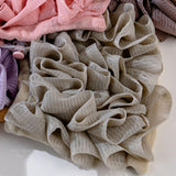 Maxbell Bath Sponge Quick Drying Breathable Shower Ball for Women Men Deep Cleansing khaki