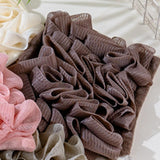 Maxbell Bath Sponge Quick Drying Breathable Shower Ball for Women Men Deep Cleansing brown