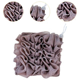 Maxbell Bath Sponge Quick Drying Breathable Shower Ball for Women Men Deep Cleansing brown