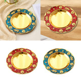 Maxbell Serving Tray Versatile Afternoon Tea Pastry Tray for Holiday Hotel Farmhouse red