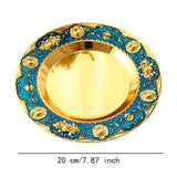 Maxbell Serving Tray Versatile Afternoon Tea Pastry Tray for Holiday Hotel Farmhouse blue