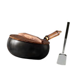 Maxbell 9.45inch Wok Pan with Handle Gas Frying Wok Pan for Restaurant Hotel Kitchen