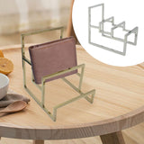 Maxbell Purse Display Stand Wallet Display Rack for Boutique Store Retail Store silver
