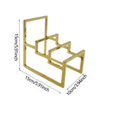 Maxbell Purse Display Stand Wallet Display Rack for Boutique Store Retail Store gold
