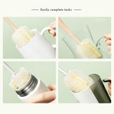 Maxbell Cup Brush Soft Water Cup Long Handle for Kitchen Household Washing Glassware