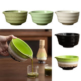 Maxbell Ceramic Matcha Tea Bowl 450ml Matcha Mixing Bowl for Family Friends Beginner Matcha Green