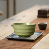 Maxbell Ceramic Matcha Tea Bowl 450ml Matcha Mixing Bowl for Family Friends Beginner Matcha Green