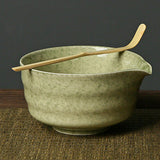 Maxbell Ceramic Matcha Tea Bowl 450ml Matcha Mixing Bowl for Family Friends Beginner Matcha Green