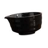 Maxbell Ceramic Matcha Tea Bowl 450ml Matcha Mixing Bowl for Family Friends Beginner Black