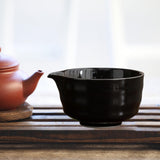 Maxbell Ceramic Matcha Tea Bowl 450ml Matcha Mixing Bowl for Family Friends Beginner Black