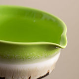 Maxbell Ceramic Matcha Tea Bowl 450ml Matcha Mixing Bowl for Family Friends Beginner Multicolor