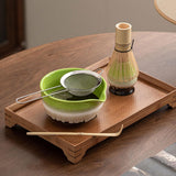 Maxbell Ceramic Matcha Tea Bowl 450ml Matcha Mixing Bowl for Family Friends Beginner Multicolor