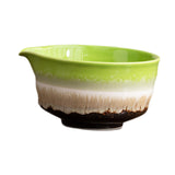 Maxbell Ceramic Matcha Tea Bowl 450ml Matcha Mixing Bowl for Family Friends Beginner Multicolor
