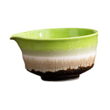Maxbell Ceramic Matcha Tea Bowl 450ml Matcha Mixing Bowl for Family Friends Beginner Multicolor