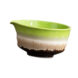 Maxbell Ceramic Matcha Tea Bowl 450ml Matcha Mixing Bowl for Family Friends Beginner Multicolor