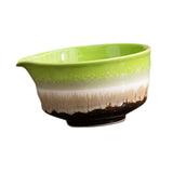 Maxbell Ceramic Matcha Tea Bowl 450ml Matcha Mixing Bowl for Family Friends Beginner Multicolor