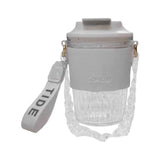 Maxbell Water Bottle Birthday Gift Reusable Coffee Mug for School Office Living Room White