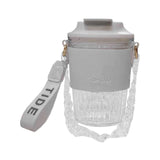 Maxbell Water Bottle Birthday Gift Reusable Coffee Mug for School Office Living Room White