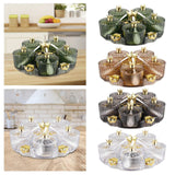 Maxbell Divided Serving Tray Stylish Luxury Condiment Box for Chocolates Nuts Sweets green