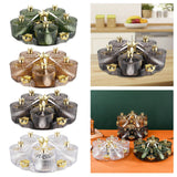 Maxbell Divided Serving Tray Stylish Luxury Condiment Box for Chocolates Nuts Sweets green