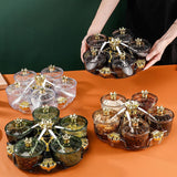 Maxbell Divided Serving Tray Stylish Luxury Condiment Box for Chocolates Nuts Sweets green