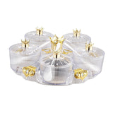 Maxbell Divided Serving Tray Stylish Luxury Condiment Box for Chocolates Nuts Sweets clear