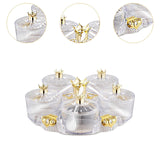 Maxbell Divided Serving Tray Stylish Luxury Condiment Box for Chocolates Nuts Sweets clear