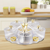 Maxbell Divided Serving Tray Stylish Luxury Condiment Box for Chocolates Nuts Sweets clear