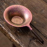 Maxbell Tea Strainer Rustproof Reusable Pure Titanium for Teacup Loose Leaf Tea Gift purple