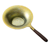 Maxbell Tea Strainer Rustproof Reusable Pure Titanium for Teacup Loose Leaf Tea Gift gold