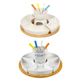 Maxbell Melt Hot Pot Bowl Set Fondue Pot Melting Pot Set for Chocolate Butter Cheese A