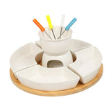 Maxbell Melt Hot Pot Bowl Set Fondue Pot Melting Pot Set for Chocolate Butter Cheese A