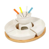 Maxbell Melt Hot Pot Bowl Set Fondue Pot Melting Pot Set for Chocolate Butter Cheese A
