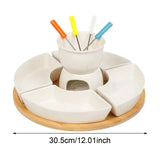 Maxbell Melt Hot Pot Bowl Set Fondue Pot Melting Pot Set for Chocolate Butter Cheese A