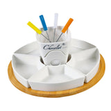 Maxbell Melt Hot Pot Bowl Set Fondue Pot Melting Pot Set for Chocolate Butter Cheese B