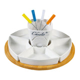 Maxbell Melt Hot Pot Bowl Set Fondue Pot Melting Pot Set for Chocolate Butter Cheese B