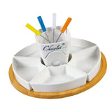 Maxbell Melt Hot Pot Bowl Set Fondue Pot Melting Pot Set for Chocolate Butter Cheese B
