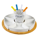 Maxbell Melt Hot Pot Bowl Set Fondue Pot Melting Pot Set for Chocolate Butter Cheese B