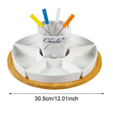 Maxbell Melt Hot Pot Bowl Set Fondue Pot Melting Pot Set for Chocolate Butter Cheese B
