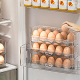 Maxbell Egg Holder for Fridge Egg Storage Egg Storage Rack for Cupboard Organization