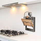 Maxbell Pot Lid Organizer Holder No Drill Wall Mount for Door Bakeware Cutting Board