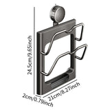 Maxbell Pot Lid Organizer Holder No Drill Wall Mount for Door Bakeware Cutting Board